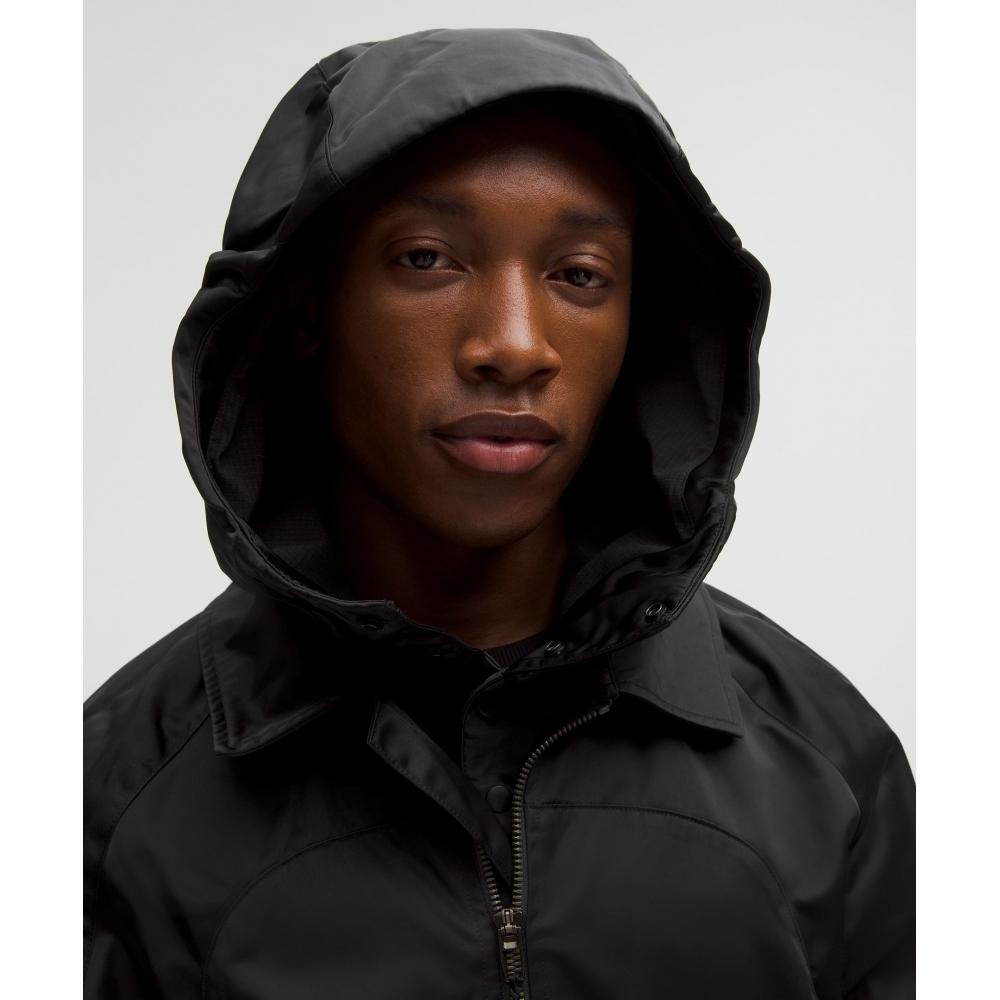 Lululemon Taffeta Removable Hood Collared Jacket  Slnsh Collection Black