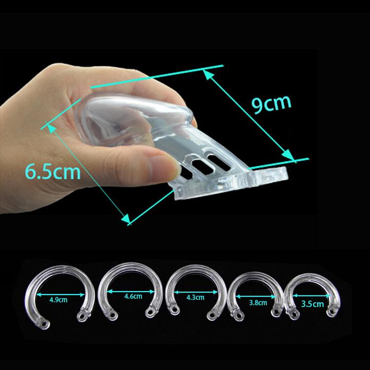 New Male Chastity Cage Set Anti Off Lock Penis Ring Cock Cage Kit Trainer Sex Toys Sexy Adult Goods for Men