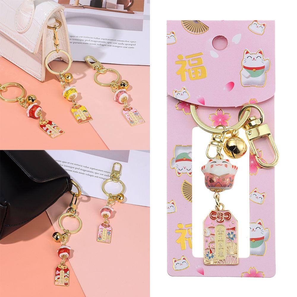 

Брелок с лучшими пожеланиями Lucky Cat, брелки, керамический брелок Lucky Cat, кулон, амулет Сакуры