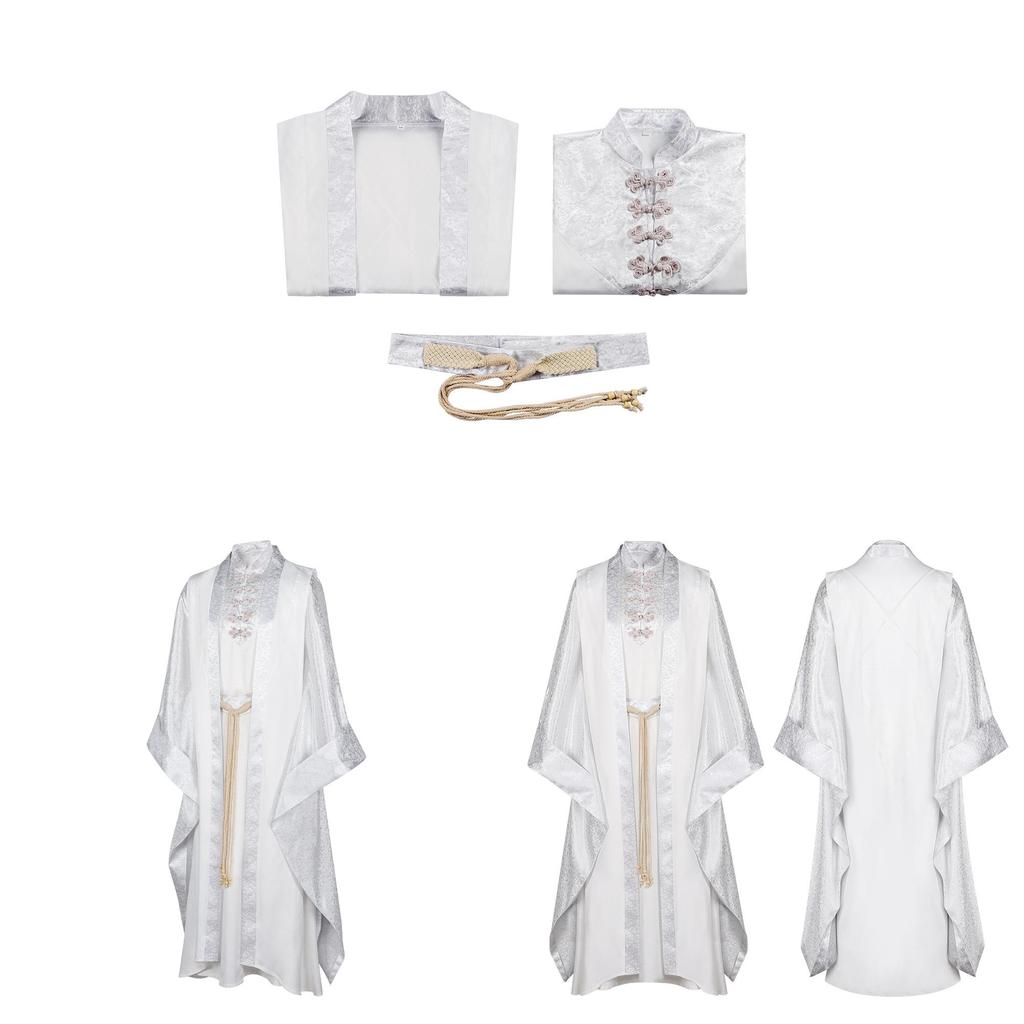 The Lord Of The Rings Saruman Cosplay Costume With Polyester Fabric For Halloween And Anime Role Play