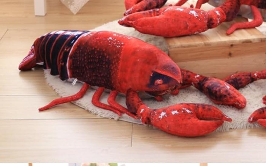 [dokidoki] Crayfish, American Crayfish, Shrimp, Lobster, and Tiger Prawns Plush Toys, Cushion, Body Pillow, Cute, Fun, Party Supplies, Christmas