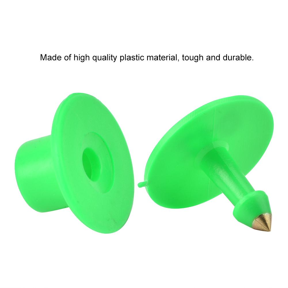 1 100 Number Round Plastic Livestock Ear Tag Animal Tag for Goat Sheep Pig (Green)