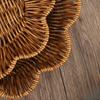 3PCS/SET Rattan Style Woven Storage Basket for Living Room Home Multipurpose Fruit Snack Candy Dessert Tray