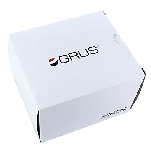 GRUS Radio-Controlled Walking Watch with Step Count and Stride Tracking, Lightweight, Unisex, for Men and Women (GRS005-02/White)