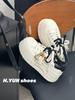 Ugly cute little white shoes women's autumn muffin platform bread shoes heightening lightweight big head shoes versatile casual sports shoes