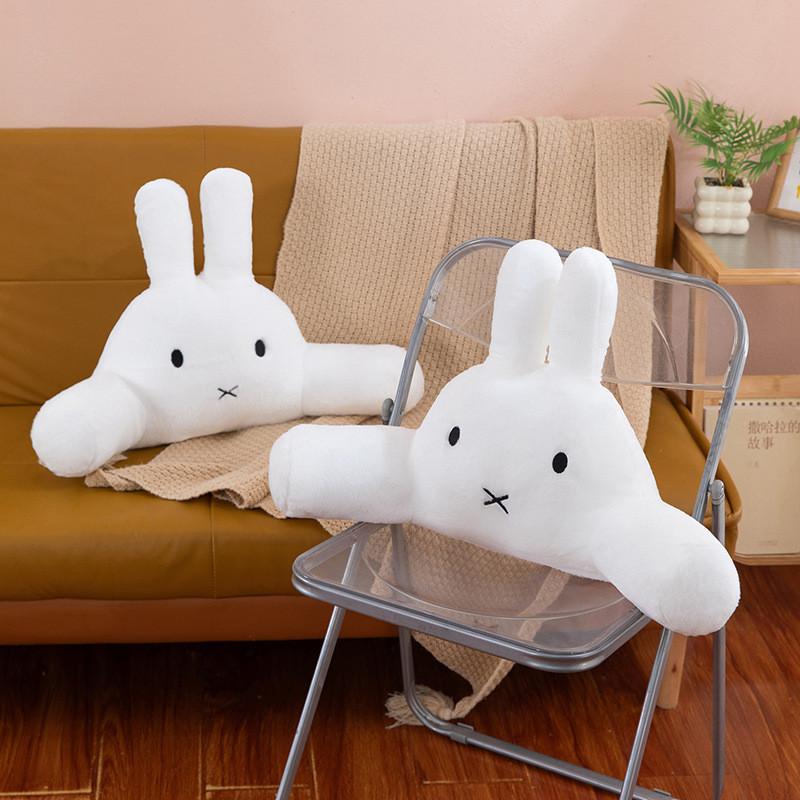 Cuscino Peluche Miffy con Materiale a Pelo Lungo per Decorazione Letto Bambini Regalo