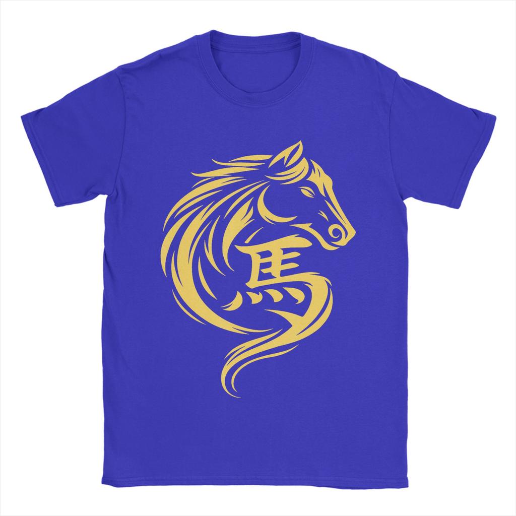 Unisexs TShirts Chinese New Year 2026 Fire Horse Year of The Horse Humorous Cotton Tees Short Sleeve T Shirts O Neck Clothes