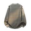 2026 Mens Striped O-Neck T-Shirt Men Long Sleeve Base Shirt Man Sweatshirt Male Casual Tshirts Male Unisex Vintage Top Pullover