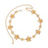 New Alloy Flower Waist Chain Irregular Ethnic Style Body Chain Sexy Ins Chain Belt Body Jewelry Accessories