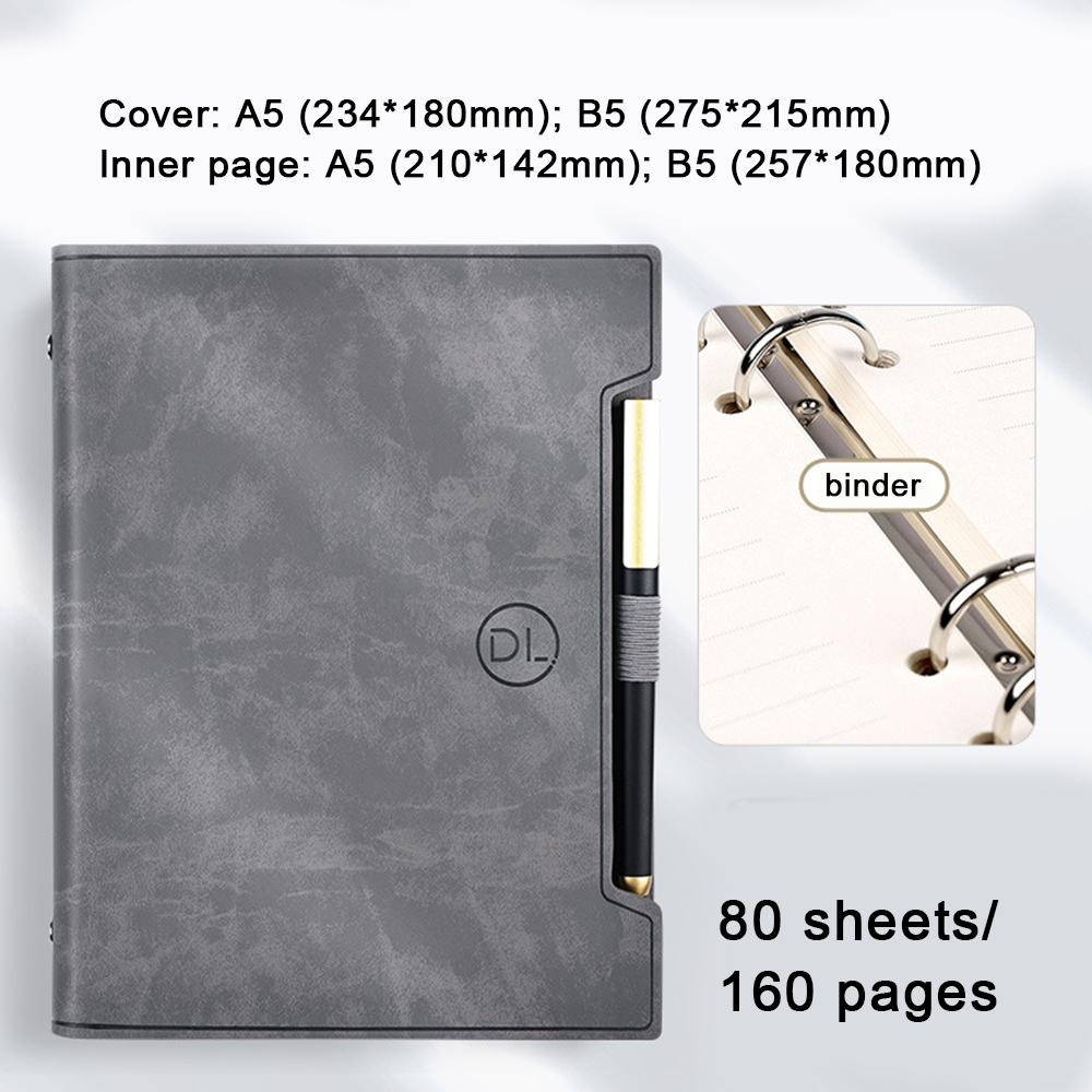 (Gravírování loga zdarma) Zápisník z tvrzené kůže A5/B5, zápisník do obchodního pořadače, zápis z kancelářských studentských schůzek, deník, cestovní deník