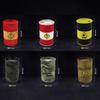 Iron Mini Oil Drum Model Chemistry Oil Drum Model Car Model Storage Box Desktop Decoration War Games Scene Model for Xmas Gifts