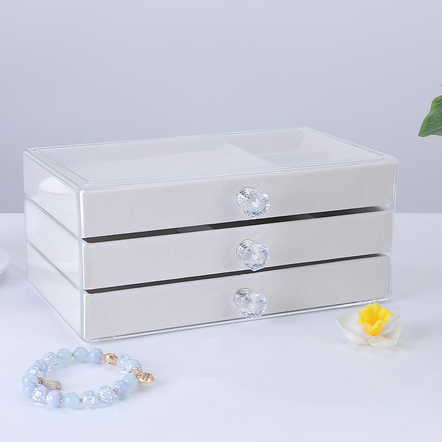 1PC. Simple Fashion Acrylic Drawer Type Jewelry Storage Box, Suitable For All Kinds Of Jewelry Storage And Storage.Jeweler