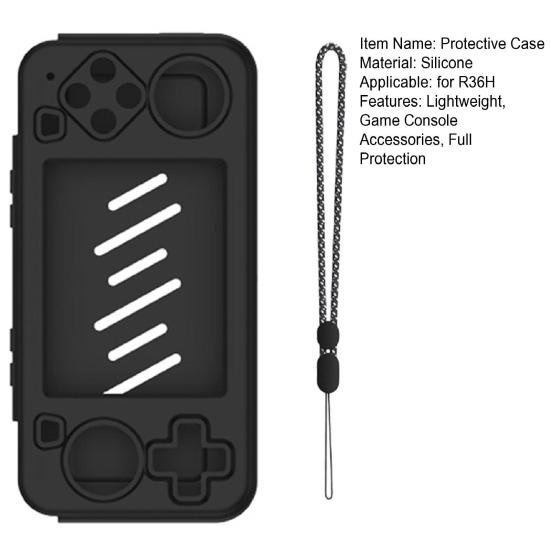 Game Console Silicone Protective Case for R36H Shockproof Handheld Game Machine Protector Cover Skin Shell Game Console Accessories