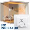 Adjustable Room Temperature Controllers For Indoor Heating Systems Cable Simple Installation Wall