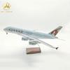 Airbus A380 Qatar Airways Voice Controlled LED Lighting Simulation Civil Aircraft Model Airplane Model Airplane Model Gift