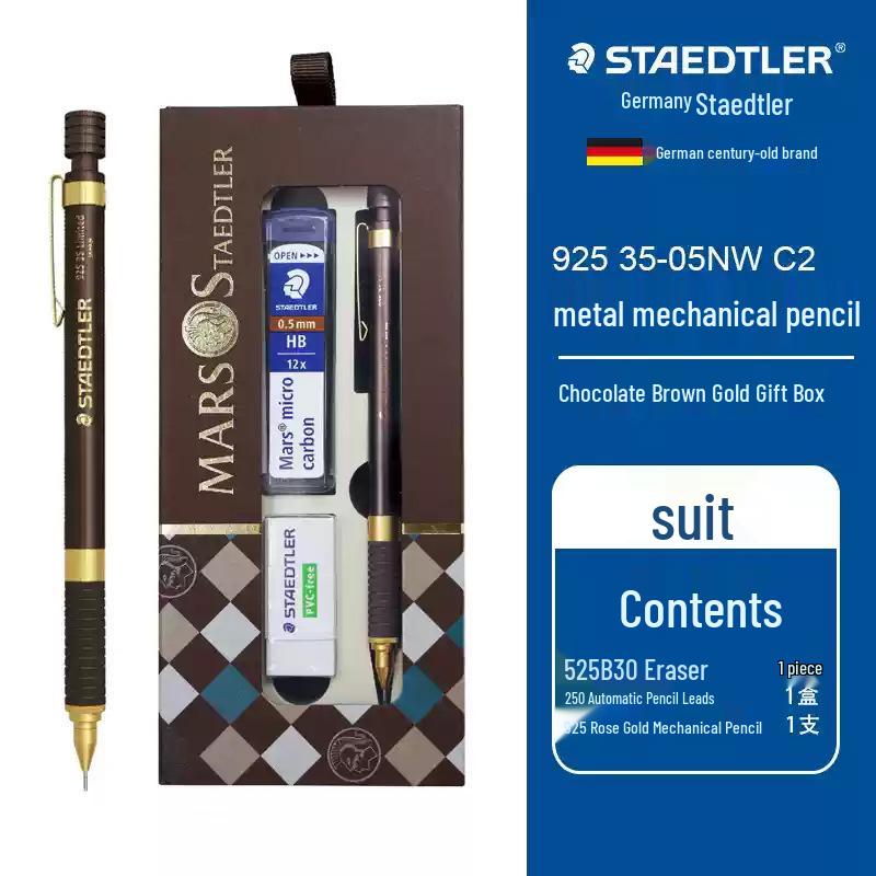 

STAEDTLER 925 Limited Edition Brown Gold 0.5mm Mechanical Pencil for Sketching and Writing