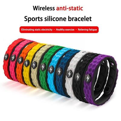 Mode Silikon Anion Armband Männer Frauen Anti-statische Ionen Sport Armband Energie Negative Paar Armreif Balance Armband