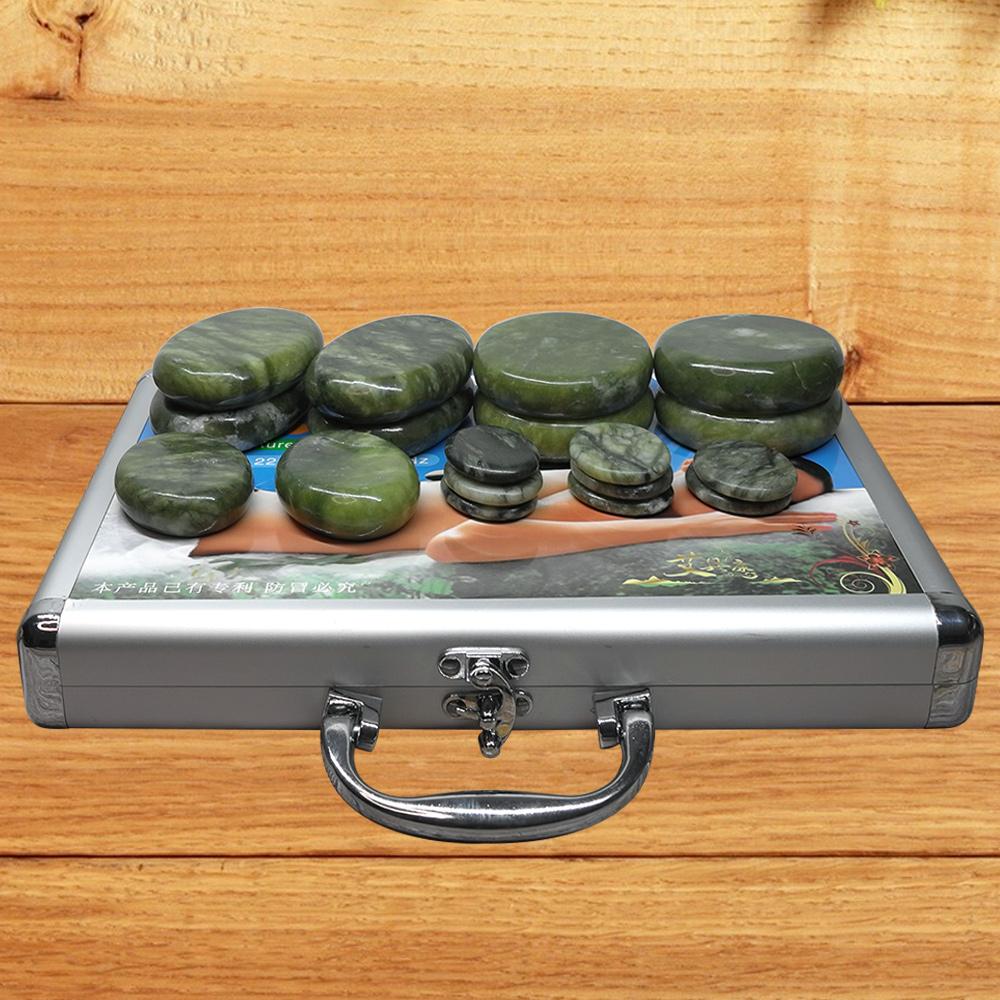 Tontin Hot Stone Massage Set Heater Box Relieve Stress Back Pain Health Care Acupressure Lava Basalt Stones for Healthcare
