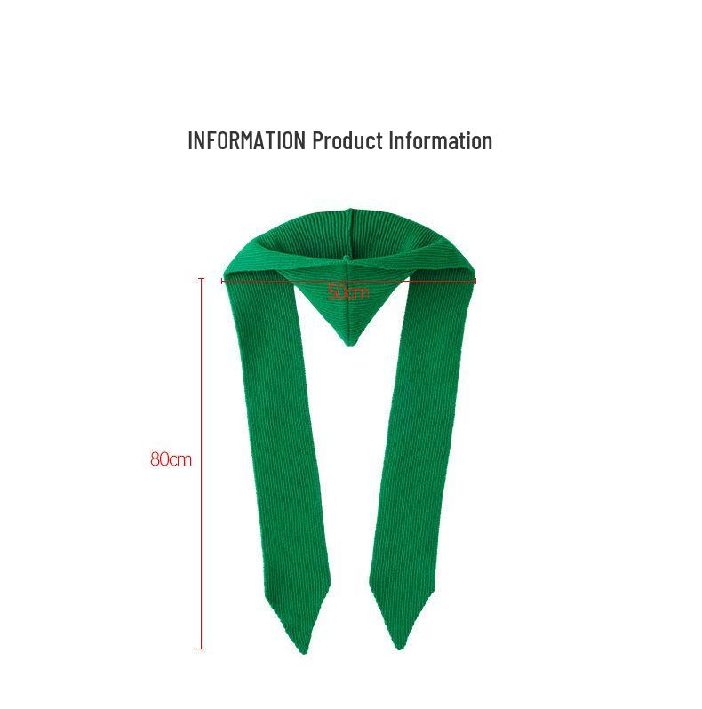 Women's Knit Wool Hooded Shawl: Solid Color, Windproof, Sun Protection, Versatile Neck Warmer for Autumn/Winter.