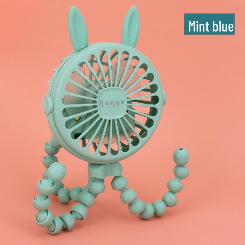 Versatile Portable Mini Fan: Hangable, Standable, or Wrappable - Ideal for Dorms and Outdoor Use