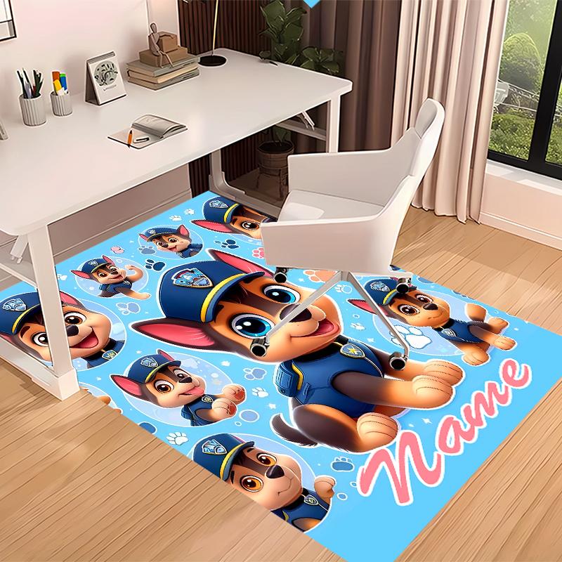 Custom personalization Paw Patrol Print Area Rug - Soft, Washable Non-Slip Indoor Mat,Living Room,Home&Office Decorative Rug