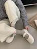 Foreign-feeling fluffy shoes for women to wear French new autumn and winter retro temperament flat-bottomed Mary Jane fluffy shoes