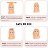 Satin Heatless Hair Curlers To Sleep In, No Heat Hair Curling Curls Overnight for Medium Long Hair Big Wavy Curly Hair(2 Sets/4 PCS) (Purple)