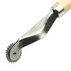 2Pc Wood Handle Overneedle Wheel Leather Needle Spacing Paper Perforating Tool Roulette 2Mm-B61B
