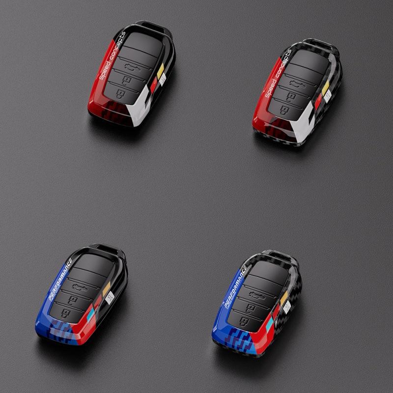 For Toyota Key Sets Corolla CHR Highlander Leiling Shell Buckle, Camry RAV4 Coated Carbon Fiber