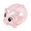 1PC Pig Piggy Bank For Gift Kids Pig Figure Ornament Reusable Collectible Saving Box Transparent Storage Bank Coin Money Cash