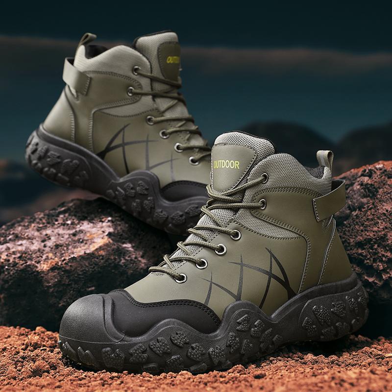 Outdoor Men's Hiking Boots Winter Men's Snow Boots Waterproof Leather Sports Keep Warm Men's Work Boots  Men Causal Sneakers