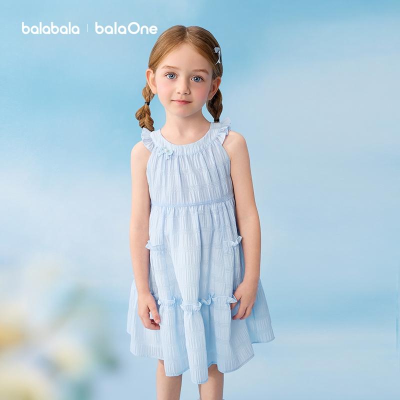 BalaOne: Balabala Dress for Girls, 2026 New Summer Dress, Embroidered Bow