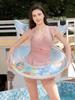 Xiaolü Thickened Sequin Mermaid Tail Swim Ring for Kids