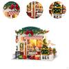 DIY Christmas Dolls House Miniature Garden Kit Educational Toy Artwork Mini Building