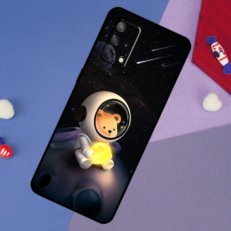 Cute galaxy Astronaut Case For Oppo A60 A80 A40 A6 A5 Pro A15 A16 A17 A57 A94 A74 A54 A76 A96 A18 A38 A58 A78 A98