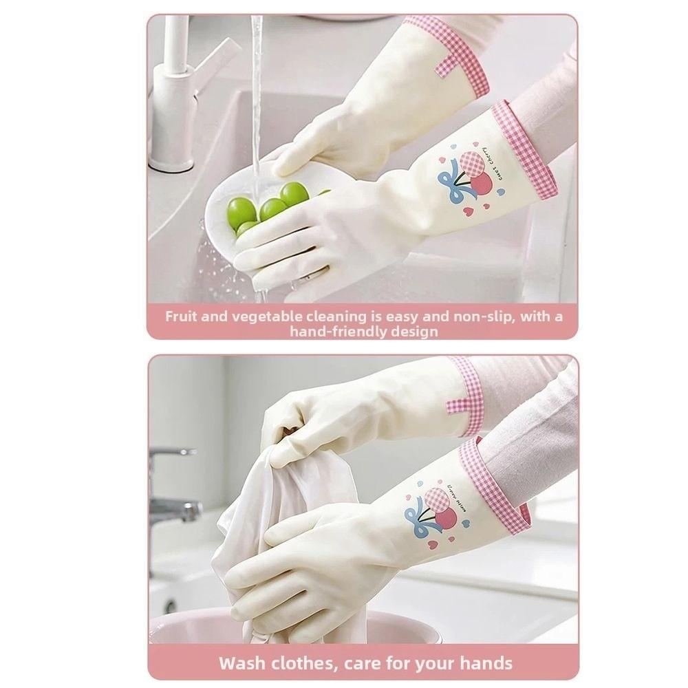Waterproof Nitrile Household Gloves Wear-Resistant Cleaning Gloves Kitchen Cleaning