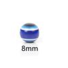 150pcs Round Blue Resin Beads Blue Handmade Resin Beads Eye Shape Beads  Home Decoration