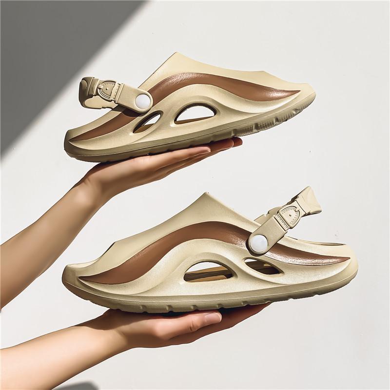 Fashion New Summer Platform Slippers For Men Non Slips Open Toe Flip Flops Men Fashion Beach Sandals Bathroom Slippers Outdoor