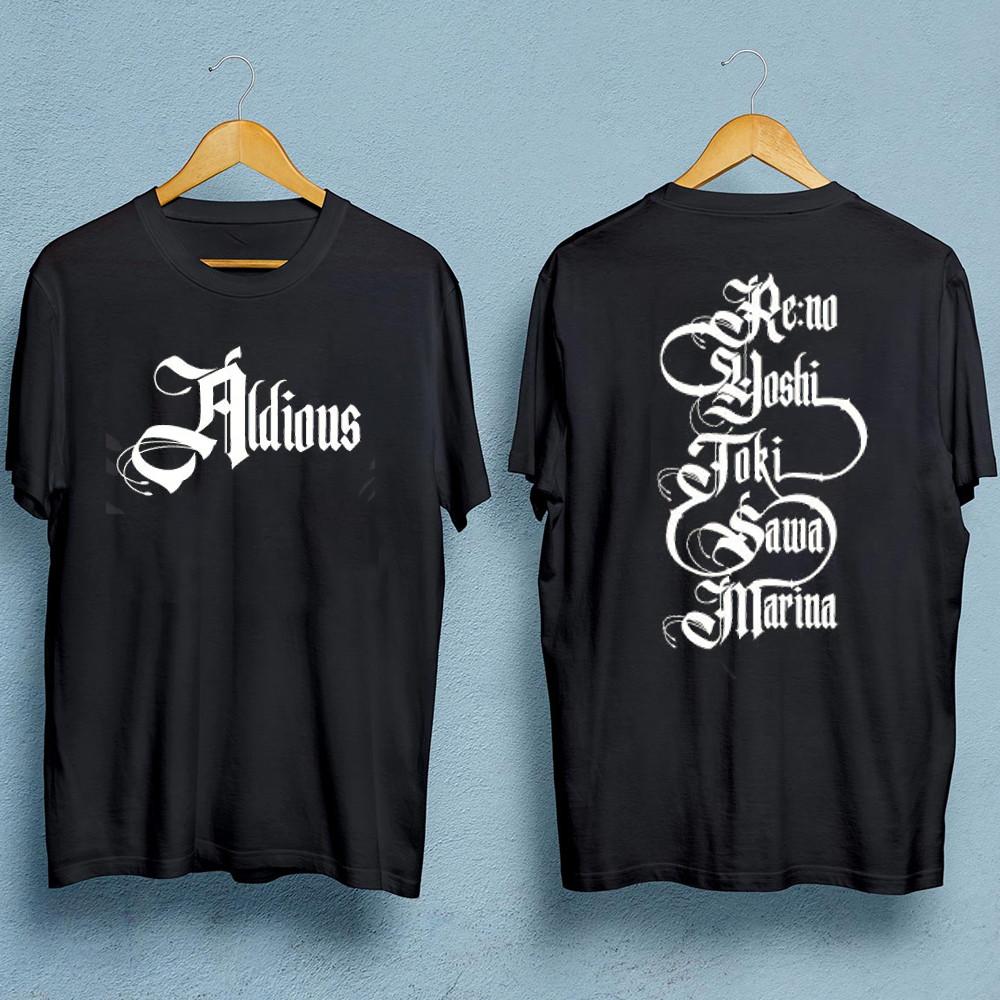 Aldious band 2 sides black T-shirt short sleeve All sizes VDF158 XXXL