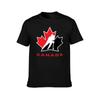HOCKEY CANADA LOGO T-Shirt übergroß Sportfans Herrenbekleidung