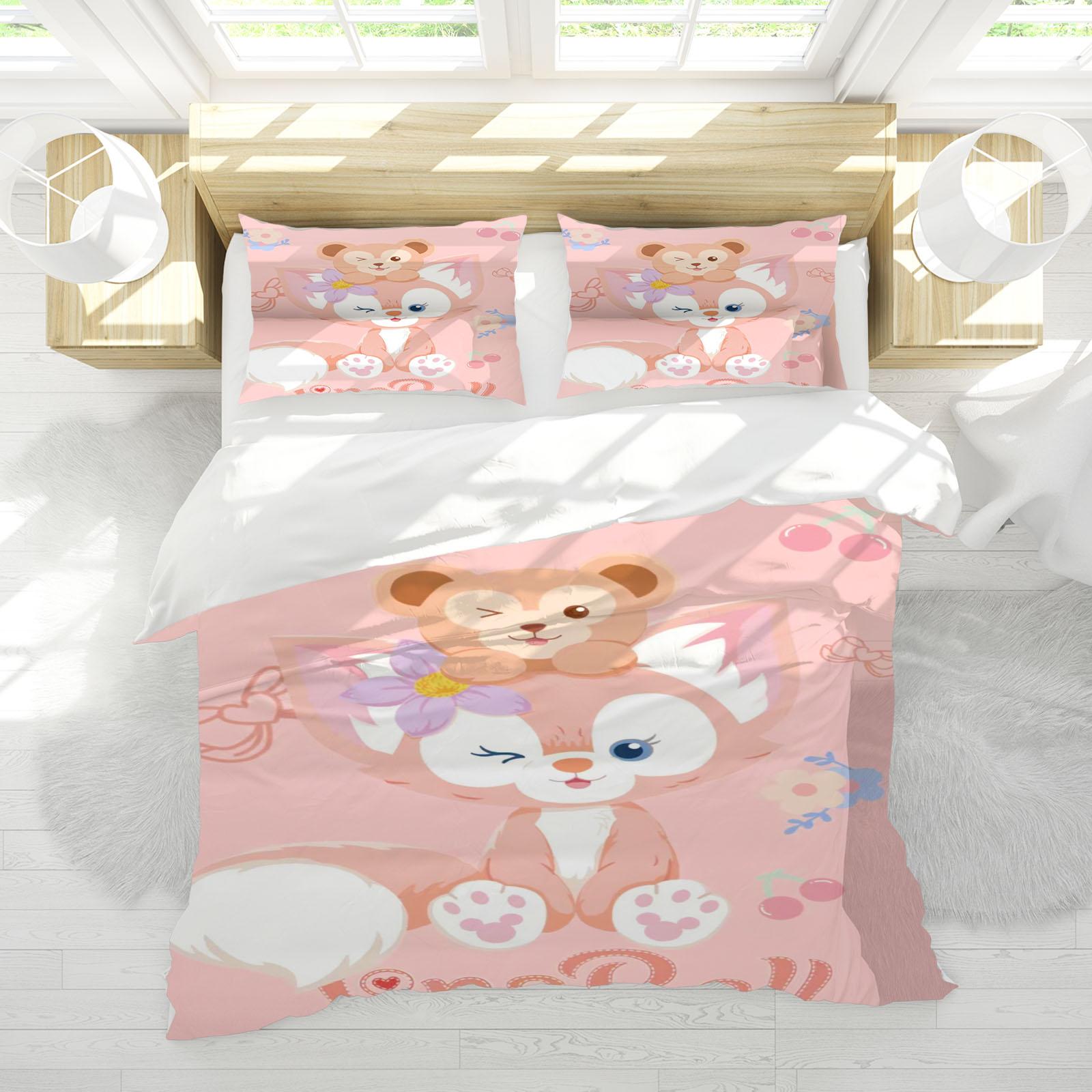 

Linabell Duvet Cover Set Comforter Bedding 3D Children S Bedding Set 3-Piece 1 Quilt Cover King Size 90X200CM