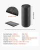 Rubber Mulch Mat Roll, 2 Rolls 244 x 61 cm Recycled Rubber Mulch Mat, 0.5 Thick Cuttable, Reduced Weed Growth, Natural-Looking Weed Barrier Mat,