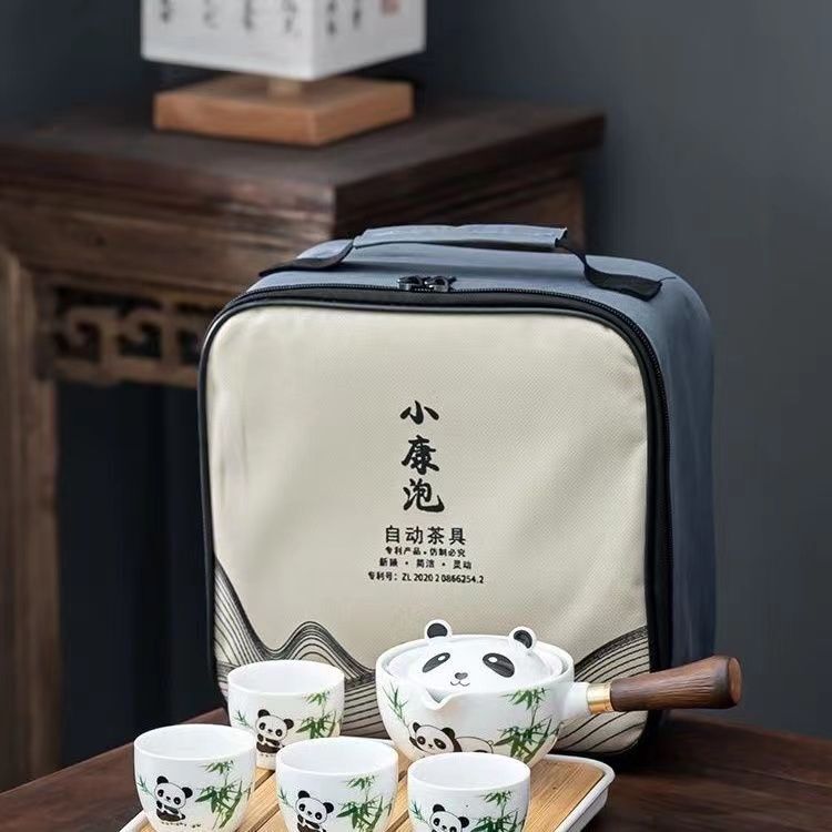 Panda Ceramic Cup Set, Travel Tea, Creative Hand Gift, Office Cup, Business Gift, Souvenir
