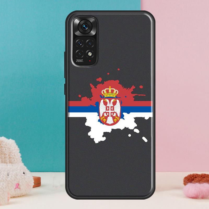 Flag of Serbia Serbian Case For Xiaomi Redmi Note 14 13 12 Pro 11 9 10 9S 10S 11S 12S Redmi 14C 13C 10C 12C Cover
