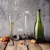 Morning Place Champagne Glasses, Champagne Flutes, Hand-Blown, Stylish Crystal Glasses (Set of 4)