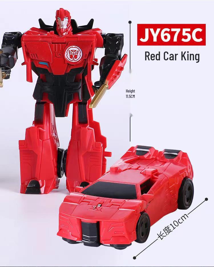 Children's One-Step Transforming Optimus Prime & Bumblebee Autobot Dinosaur Toy