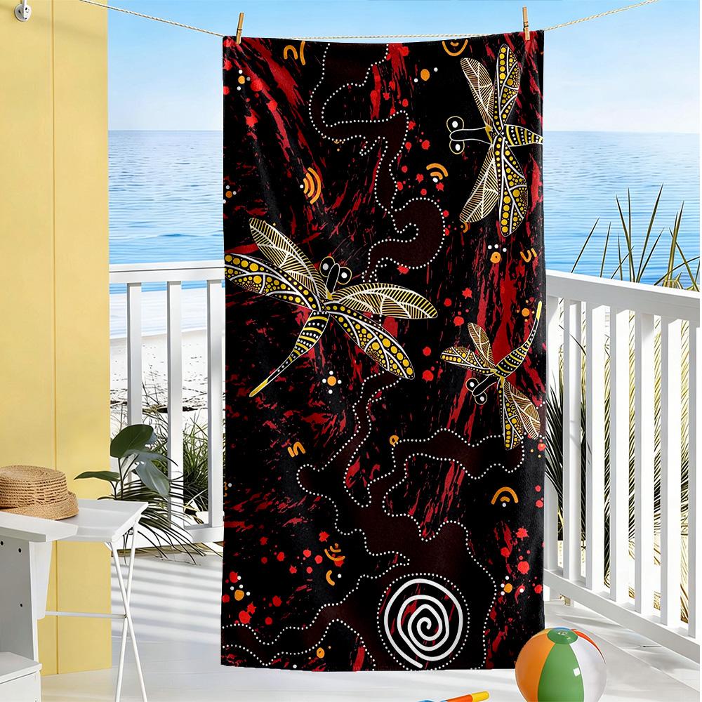 Dragon Beach Towel Super Soft Microfiber Quickdry Fabric Comfortable Lightweight