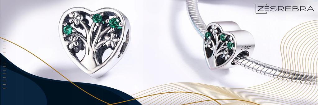 Charms Heart Tree Of Happiness 925 Bead Tree Of Life Charms Pr925