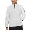 FootJoy TWINSOF Golf Outerwear, Men's Long Sleeve Half-Zip Jacket, White, Size L, FJ-S25-O01, 34710-L