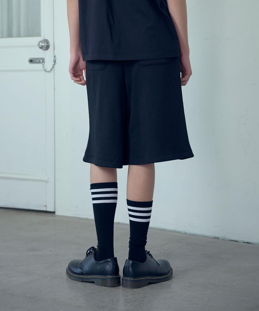 NICEGHOSTCLUB Bermuda Sweat Shorts_Black(Ng2Gmupa01A)